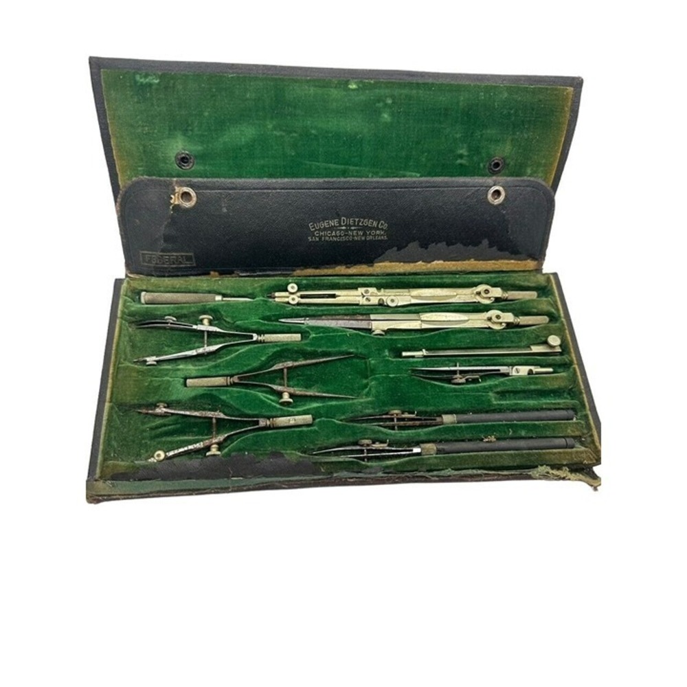 Vintage Eugene Dietzgen Federal Drafting CO. Tools CHICAGO NEW YORK SAN FRAN. NO